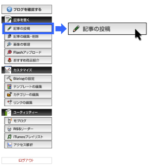 ログイン入力画面